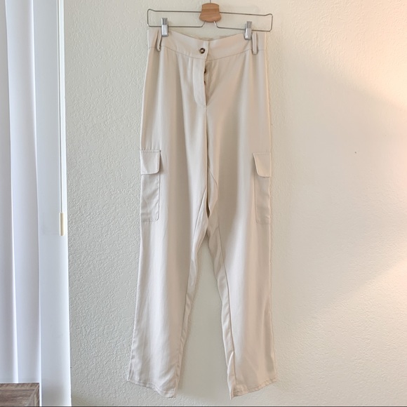 Uncle Studios Tan Straight Leg Cargo Pants Size Medium - Picture 5 of 12